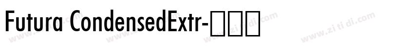 Futura CondensedExtr字体转换